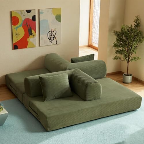 59in Boneless Couch Convertible Futon Sofa Bed Queen - Image 7