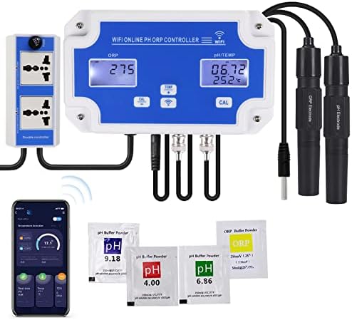Smart pH ORP Controller with Remote App Monitoring & Dosing in Water, 3 in 1 by DANOPLUS
