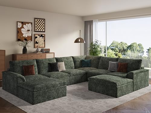 EASE MOOSE Oversized Cloud Boneless Sectional Couch by EASEMOOSE