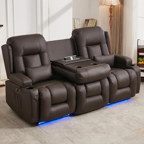 URRED Power Loveseat Recliner Sofa - Image 2