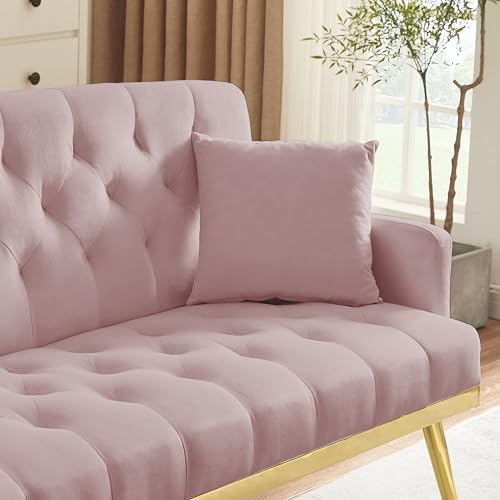 hansones 55-Inch Modern Velvet Loveseat Sofa - Image 6