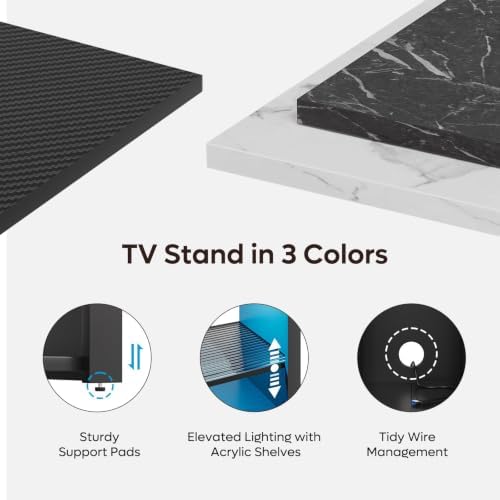 Bestier LED Tall Entertainment Center - Image 4