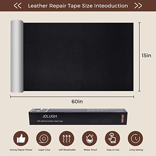 JDLUGH Leather Repair Patch Tape, 15x60 Inch - Image 3