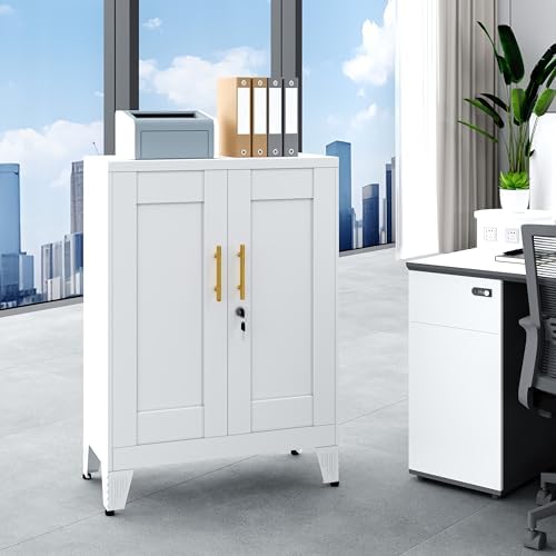 GAIOUS White Metal Pantry Cabinet - Image 5