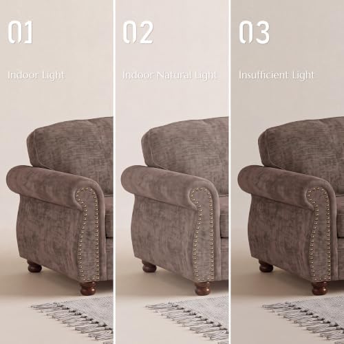 Traditional Chenille Couch Sofas - Image 5