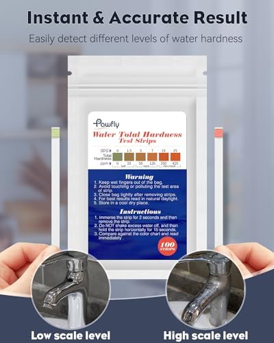 Pawfly Water Hardness Test Kits, 100 Strips Hard Water Test Kit - Image 4