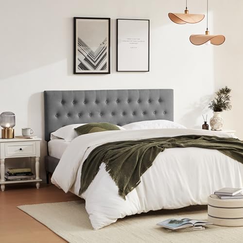 Upholstered Headboard California King, Adjustable Height 37''- 51'' - Image 7