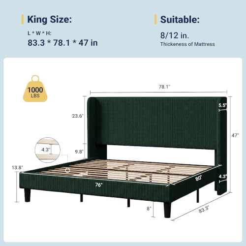 Allewie King Size Platform Bed - Image 2