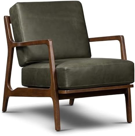 Poly & Bark Verity Leather Accent Chair – Armchair by Unknown