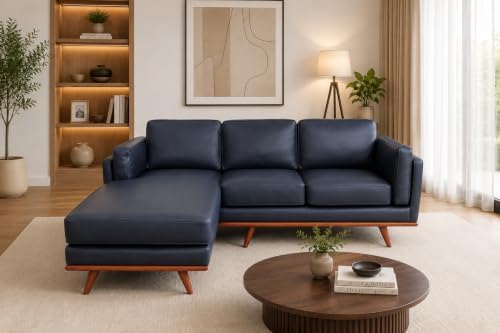 Mega Solutions Savoy Full All Around Front and Back Italian Leather Sofa 89" - Image 2