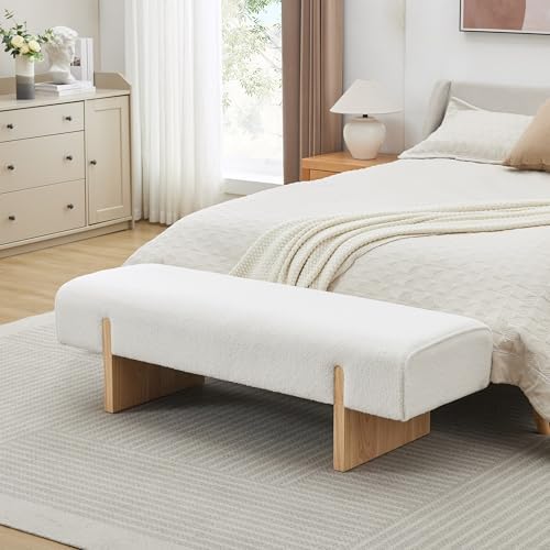 Zesthouse Solid Wooden Bench for Bedroom, Modern Accent Entryway Bench - Image 6