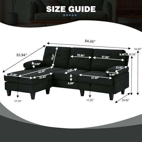 84" L‑Shaped Sectional Sofa - Image 2