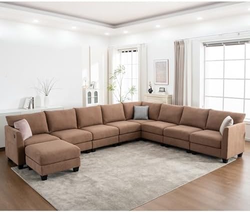 150.4" Large Sectional Couches for Living Room, Corner Couch by ZXDesign
