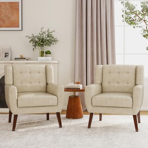 Accent Chair, Upholstered Armchair in PU Leather - Image 4