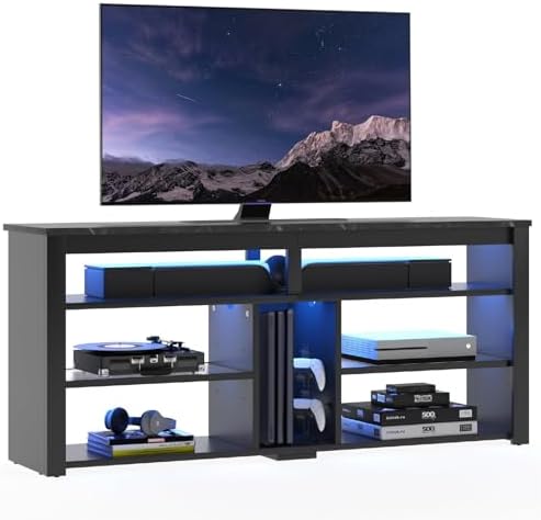 Bestier LED Tall Entertainment Center by Bestier