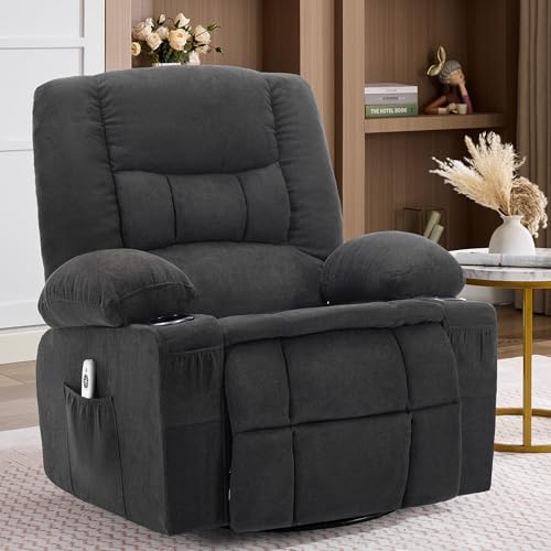 Oversized Swivel Rocker Recliner Chair by Unknown