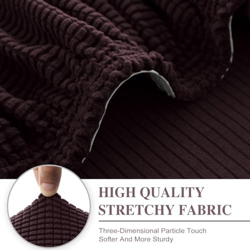 LA MEACK Couch Cushion Covers Seat Cushion Cover Stretch Couch Cover Separate - Image 4