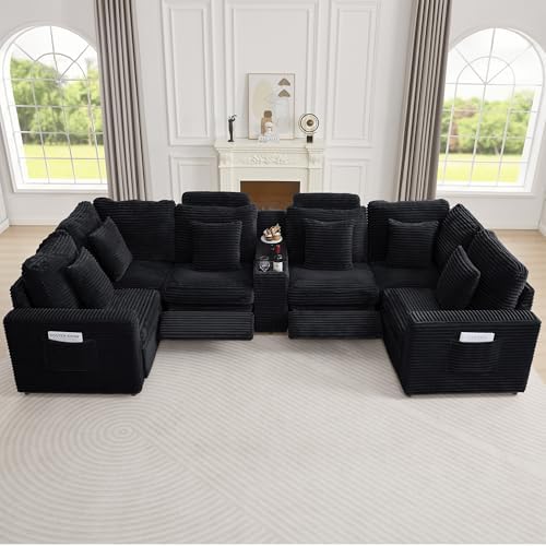 RARZOE Oversized Modular Sectional Sofa, 6-Seater U-Shaped by RARZOE