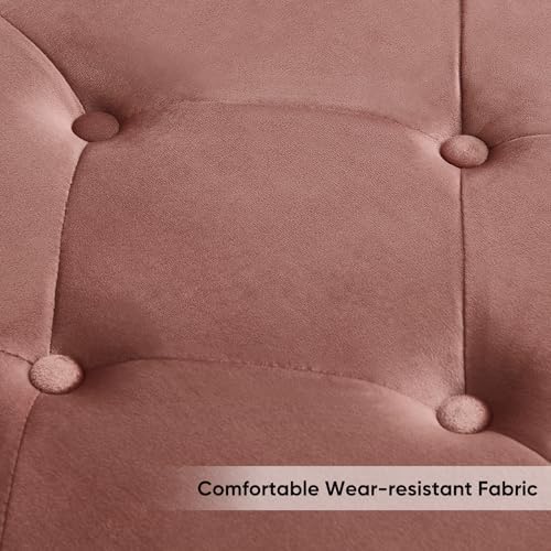 Storage Bench for Bedroom, 65 in End of Bed Storage Bench Rose Gold - Image 4