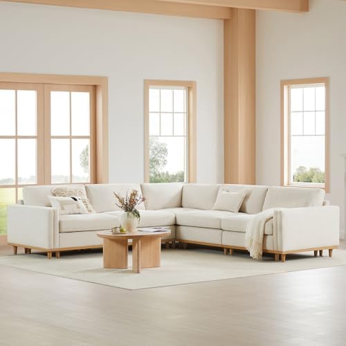 CHITA 114” Super Large Sectional Modular Sofa, Down Filled, 5 Seat - Image 4