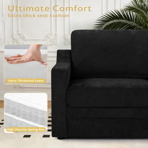 67” Chenille Loveseat Sofa w/Comfortable Back Cushions - Image 6