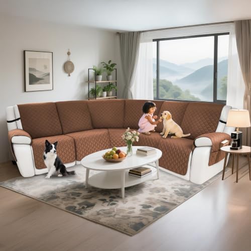 Waterproof Sectional Reclining Couch Covers L Shaped Recliner Sectional Sofa - Image 2