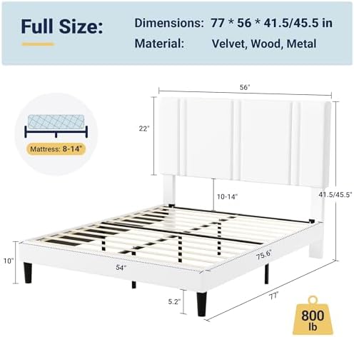 Allewie Full Size Platform Bed Frame - Image 2
