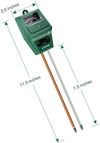 SONKIR Soil pH Meter, MS02 3-in-1 Soil Moisture/Light/pH Tester Gardening Tool - Image 6