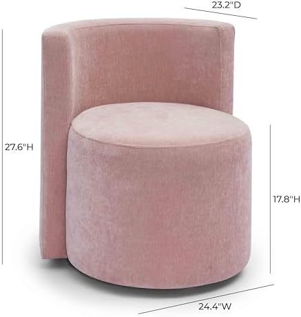 TOV Furniture Alyssa Upcycled Velvet Rolling Desk Chair - Image 2