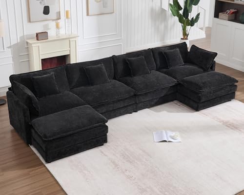 GNIXUU 146“ Oversized Modular Sectional Sofa Cloud Couch by GNIXUU