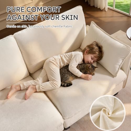 Ihanherry 139" Oversized V-Shaped Modular Sectional Couch, 9-Seater Cloud Sofa - Image 6