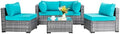 Shintenchi 5 Pieces Outdoor Patio Sectional Sofa Couch by Shintenchi%7CFurnitureMadeforRealLife