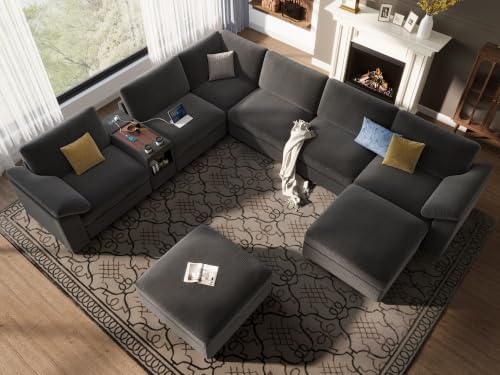 EASE MOOSE Sectional Modular Sofa, Oversized L Shape Sectional Couchy - Image 4