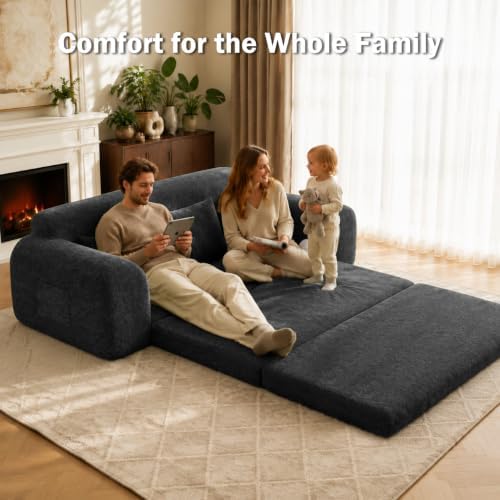 Fold Out Chair Bed, Folding Sofa Bed, 2 in 1 Convertible Sleeper Chair Bed - Image 5