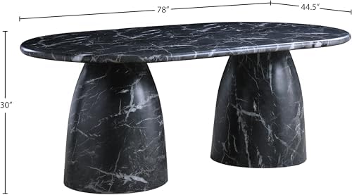 Meridian Furniture 702Black-T Cosenza Collection Art Deco 78" Indoor/Outdoor - Image 3