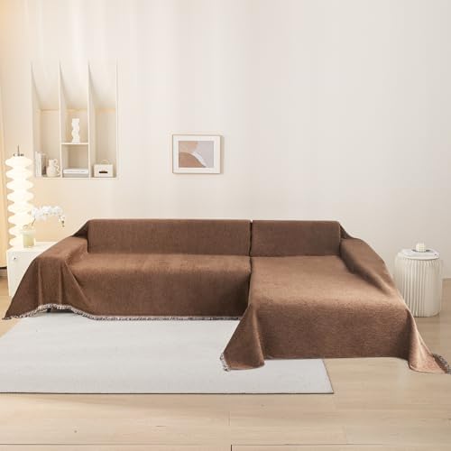 MMEETSKY Small Couch Cover Sofa Covers Washable, Chenille Soft Throws Cover - Image 7