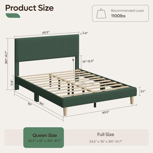 Bestier Queen Platform Bed Frame - Image 2