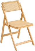 Furlide Rattan Folding Chair, Bamboo Dining Chair by Furlide