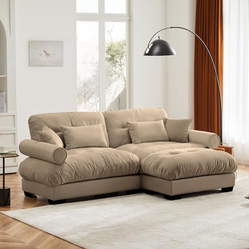 94" Modular Sectional Sofa, Velvet Upholstered Couches - Image 3
