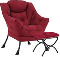 Lazy Chair with Ottoman, Soft Comfy Chair by HomeEastllyHome