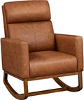 Yaheetech 28in Wide Padded High Back Glider Rocking Chair by Yaheetech