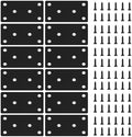 12 PCS 3.15'' x 1.57'' Stainless Straight Flat Brackets, Support Flat Metal by Unknown