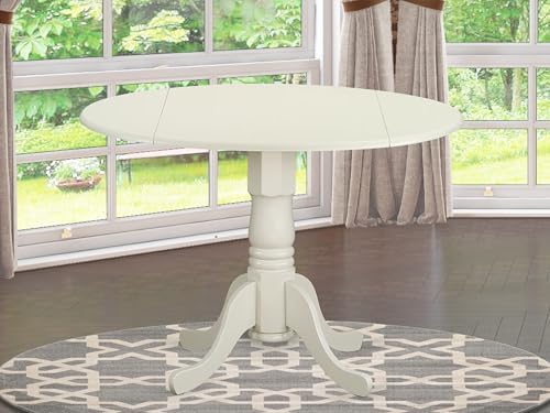 East West Furniture DLT-WHI-TP Dublin Modern Kitchen Table - Image 2