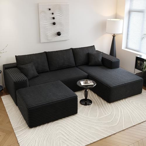 Settab 95" Boneless Couch Modular Sectional Sofa by Settab