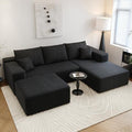 Settab 95" Boneless Couch Modular Sectional Sofa by Settab