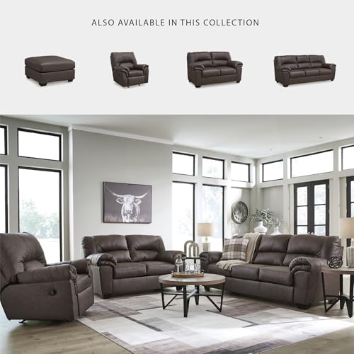 Signature Design by Ashley Oversized Square Faux Leather Ottoman - Image 5