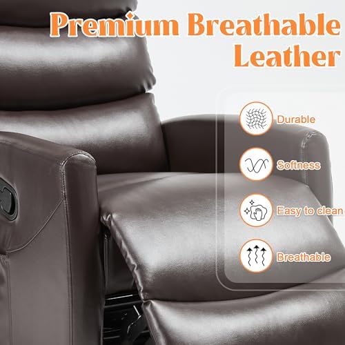 Manual Swivel Rocker Recliner Chair - Image 5