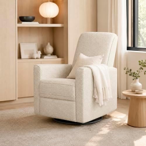 Evolur Raleigh Plus Nursery Glider Recliner, Plush Ivory - Image 2
