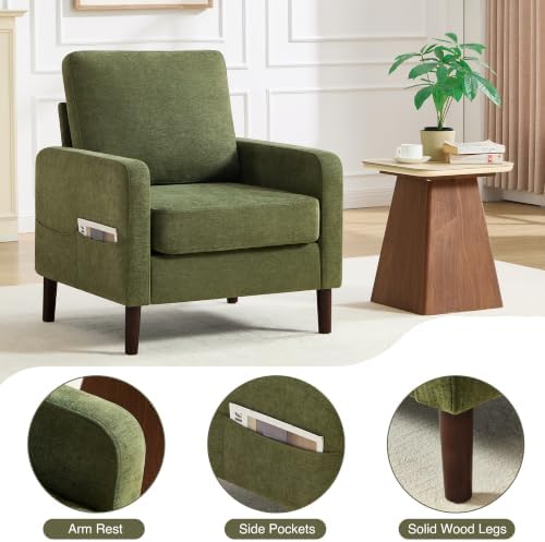 Accent Chair for Living Room, Modern Reading Chair for Bedroom, Upholstered - Image 4
