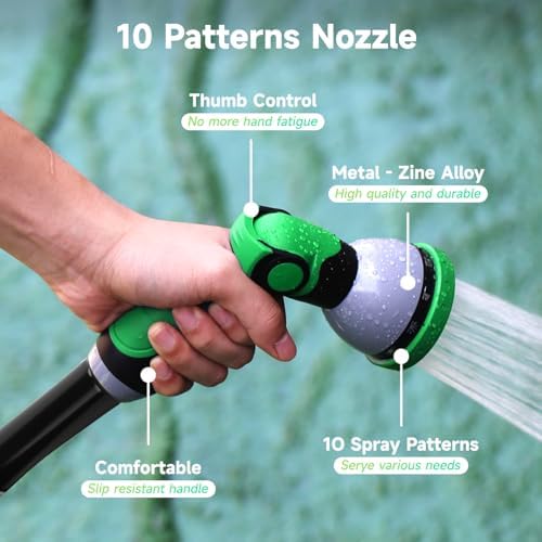 3/4"Water Flow Meter with Water Nozzle Kit, 4 Modes Change, Measure - Image 5